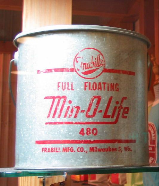 U.S.A. Vintage Frabills Min-O-Life Floating Minnow Bucket 美國古董Frabills Min-O-Life米諾魚筒