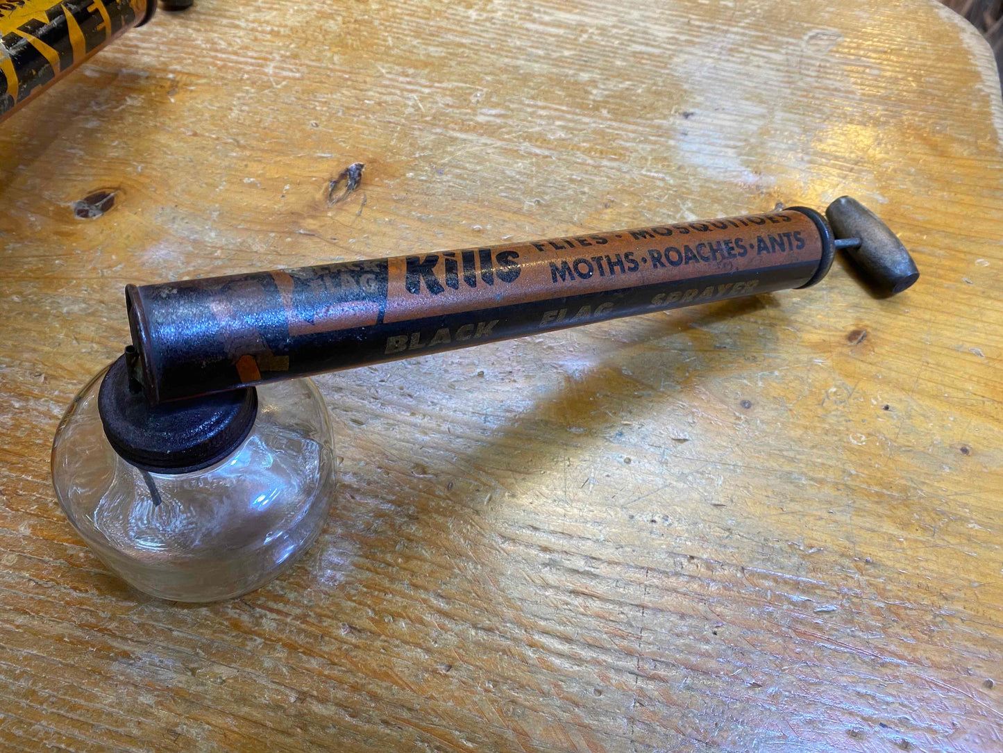 U.S.A.Vintage Advertisement Insect Bug Black Flag All Purpose Spray Pump 美國古董滅蟲噴霧
