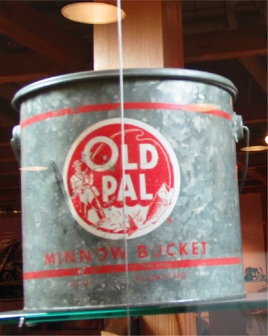 U.S.A. Vintage OLD PAL MINNOW Bucket 美國古董OLD PAL MINNOW白鐵罐