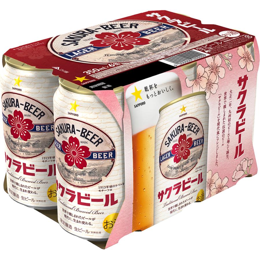 【現貨日本直送】サクラビールケース-Sapporo櫻花版啤酒(日本啤酒) 大正2年350ml罐裝