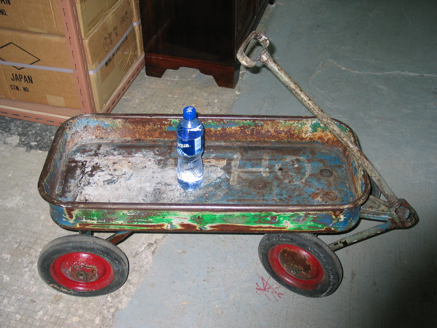 U.S.A. Vintage Steel Child's Wagon美國古董收納車