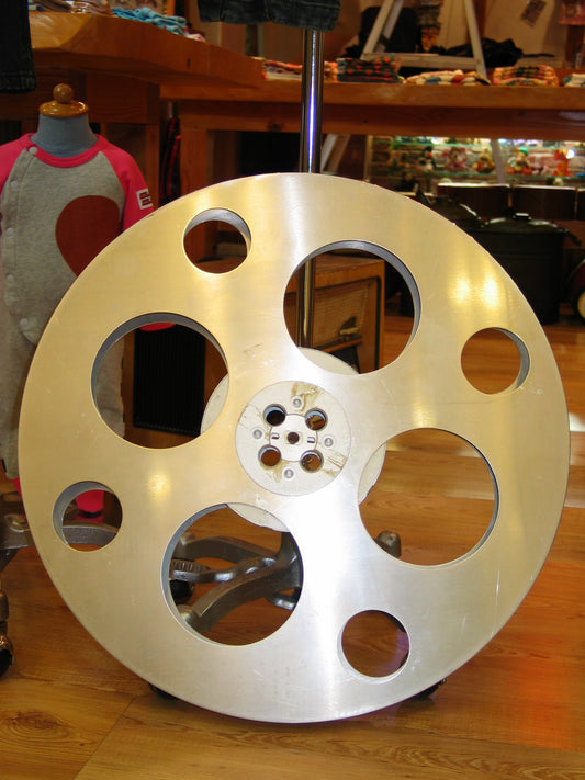 U.S.A.Vintage 35mm Aluminum Movie Split Reel 美國古董35mm鋁質電影轉盤