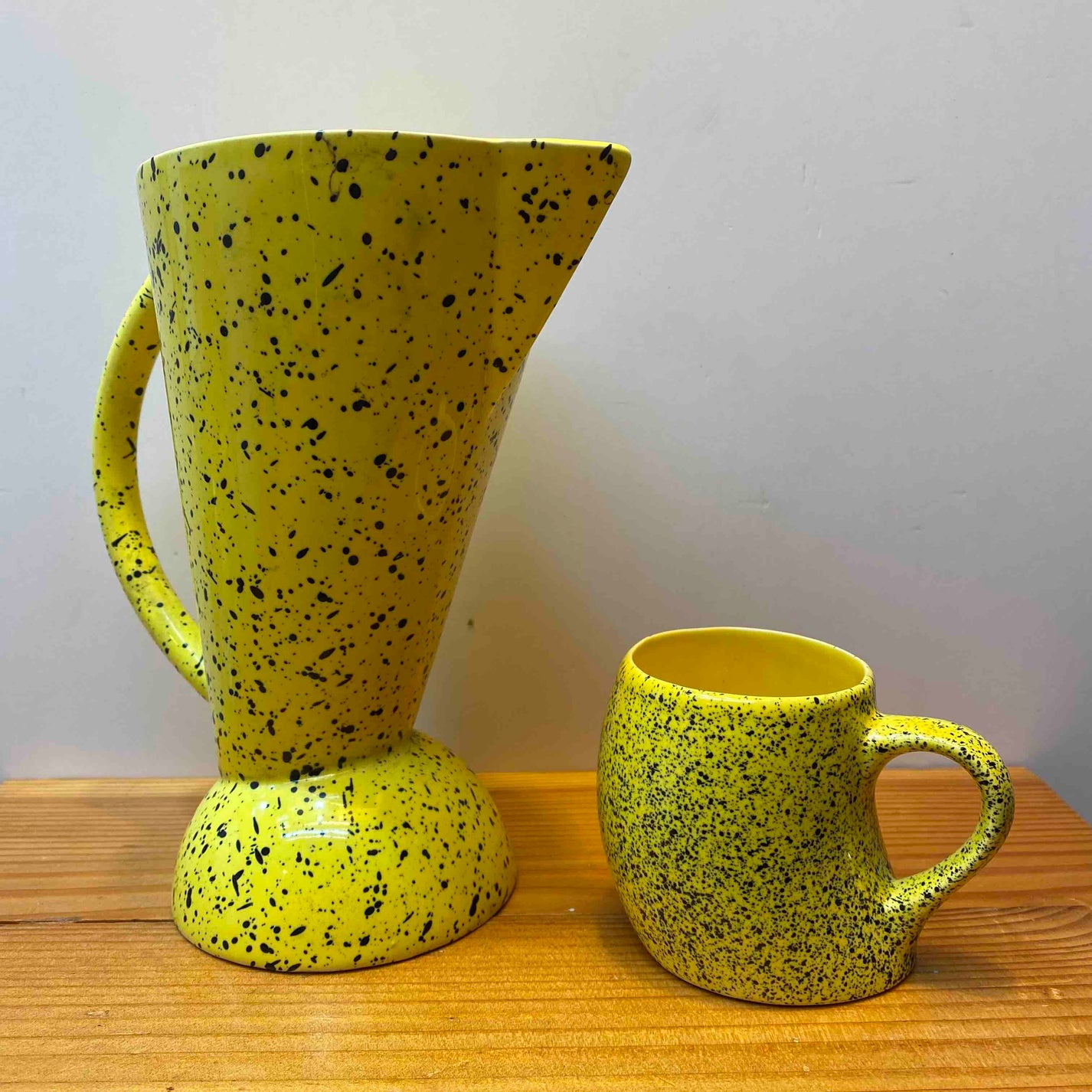 Swineside Ceramics England Jug Set (Yellow) JPHKMall