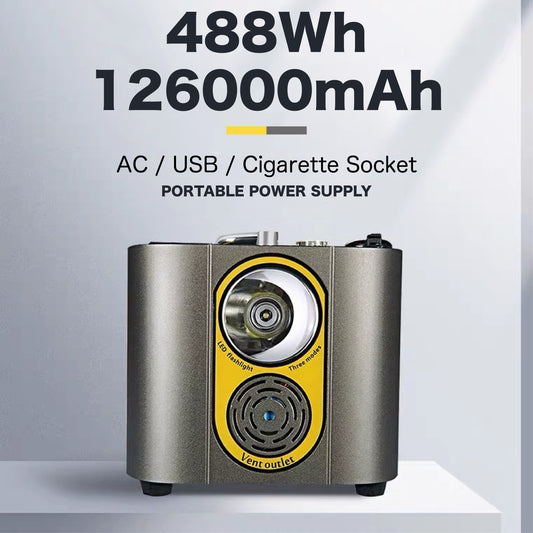 P06 Portable Power Station & Jump Start (466Wh/126000mAh)600W AC Portable Battery|12V Jump Starter|110V by Solar Factory